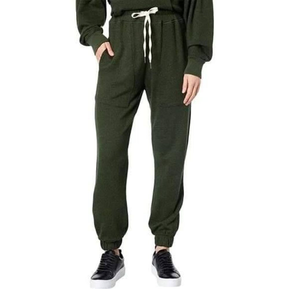 n: philanthropy Elastic Drawcord Waist Tapered Leg Quattro Jogger Pants Green Sm